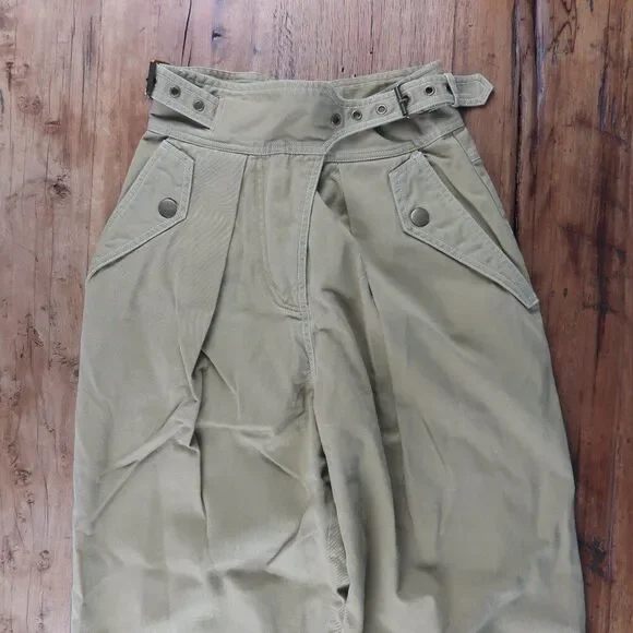 ULLA JOHNSON DUNE HIGH WAISTED TAPERED TROUSER SIZE 0 - Picture 9 of 12